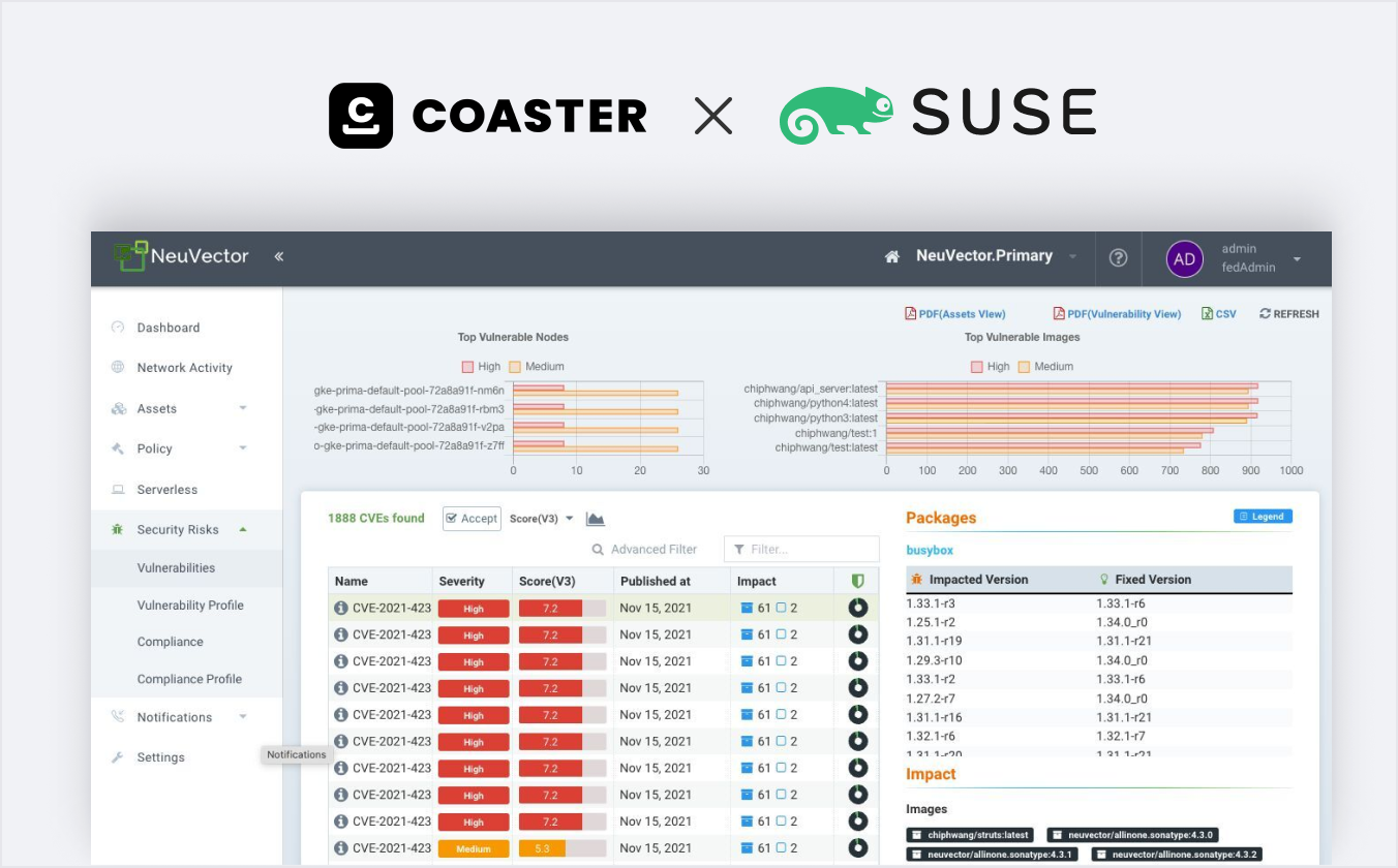 COASTER x SUSE